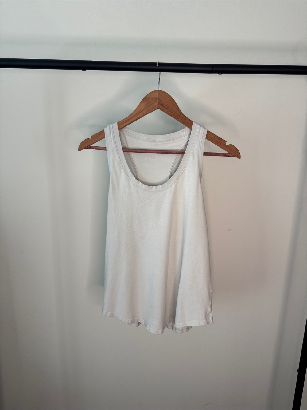 lululemon athletica White Scoop Neck Tank